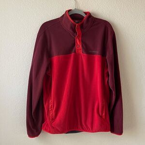 Eddie‎ Bauer quest fleece snap button pullover